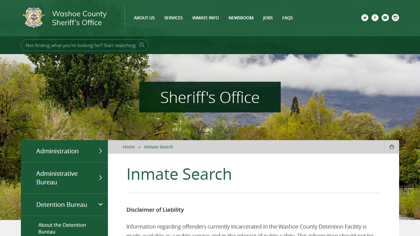 Inmate Search - Washoe County Sheriff's Office