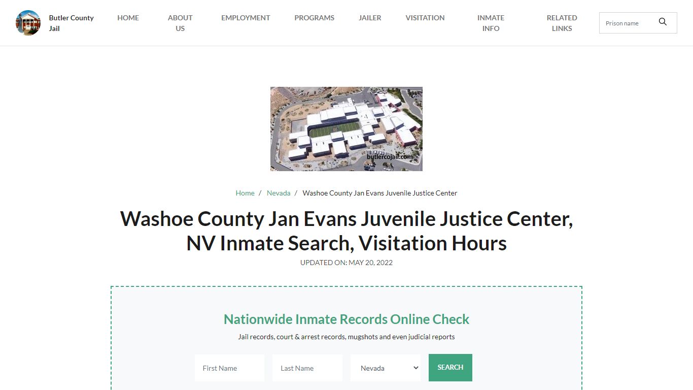 Washoe County Jan Evans Juvenile Justice Center, NV Inmate ...